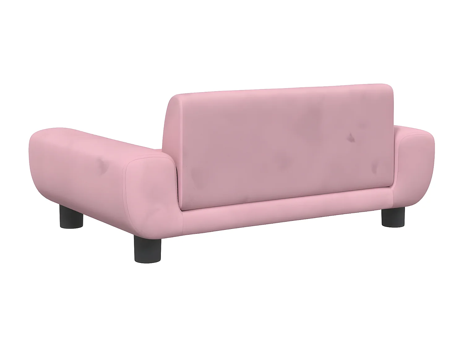 Cama para perros de terciopelo rosa 70x45x33 cm ES655804