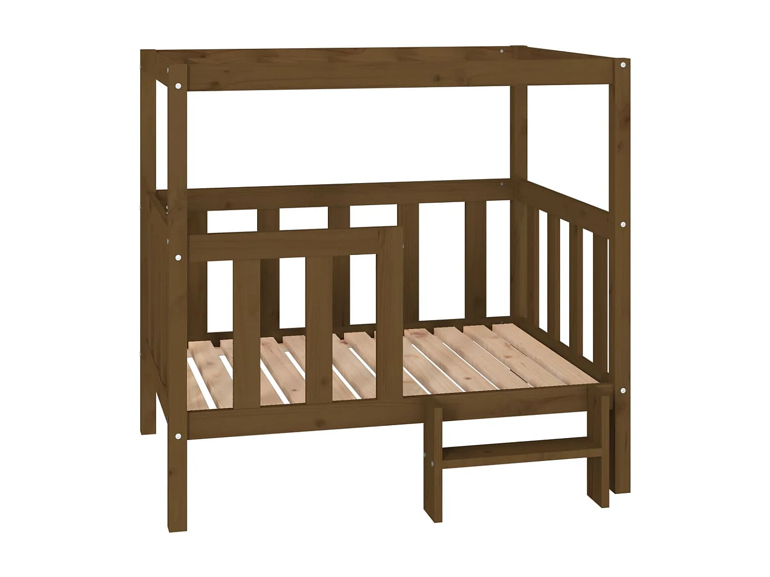 Cama para cães 105,5x83,5x100 cm pinho maciço castanho mel PT889945