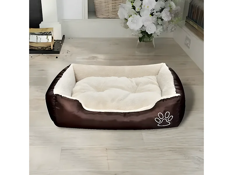 Cama para perro con cojín acolchado talla XL ES907606