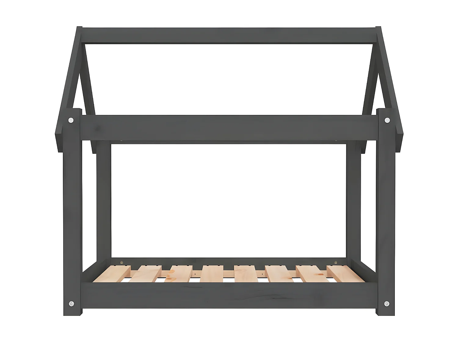 Canapé pour chien Gris 81x60x70 cm Bois de pin solide RG3Q63747