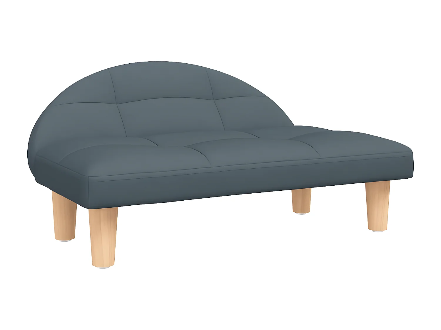 Cama para cães 70x52x30 cm tecido cinzento-escuro PT847612