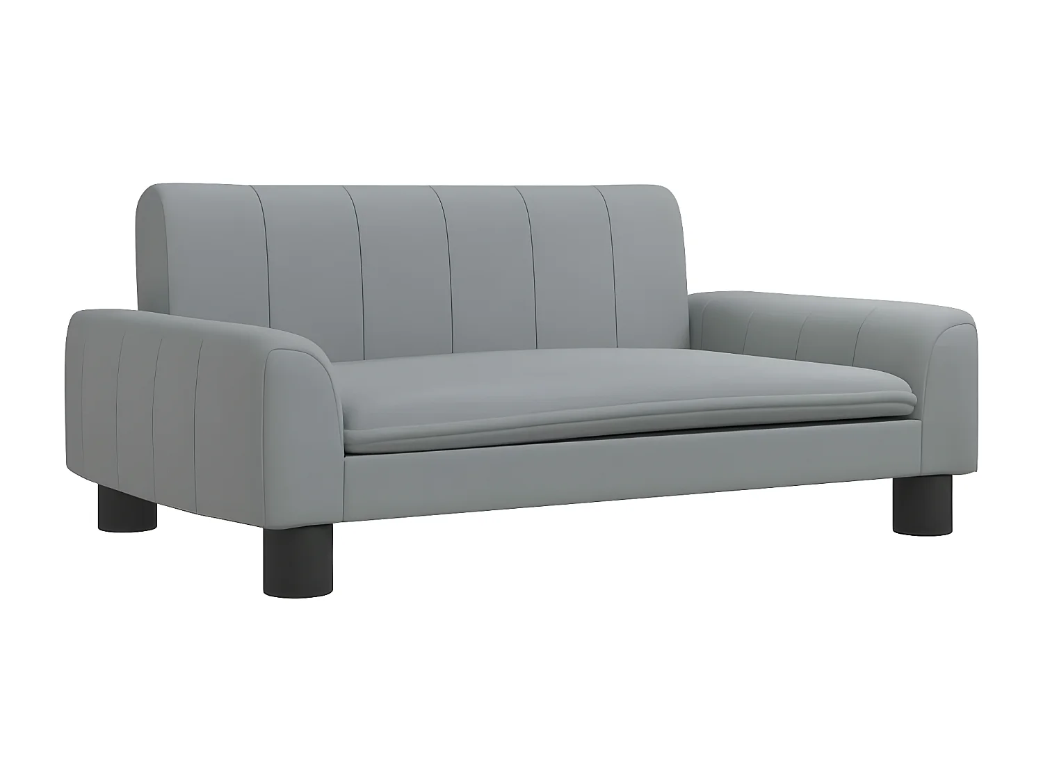 Cama para cães 70x45x30 cm tecido cinzento-claro PT967763