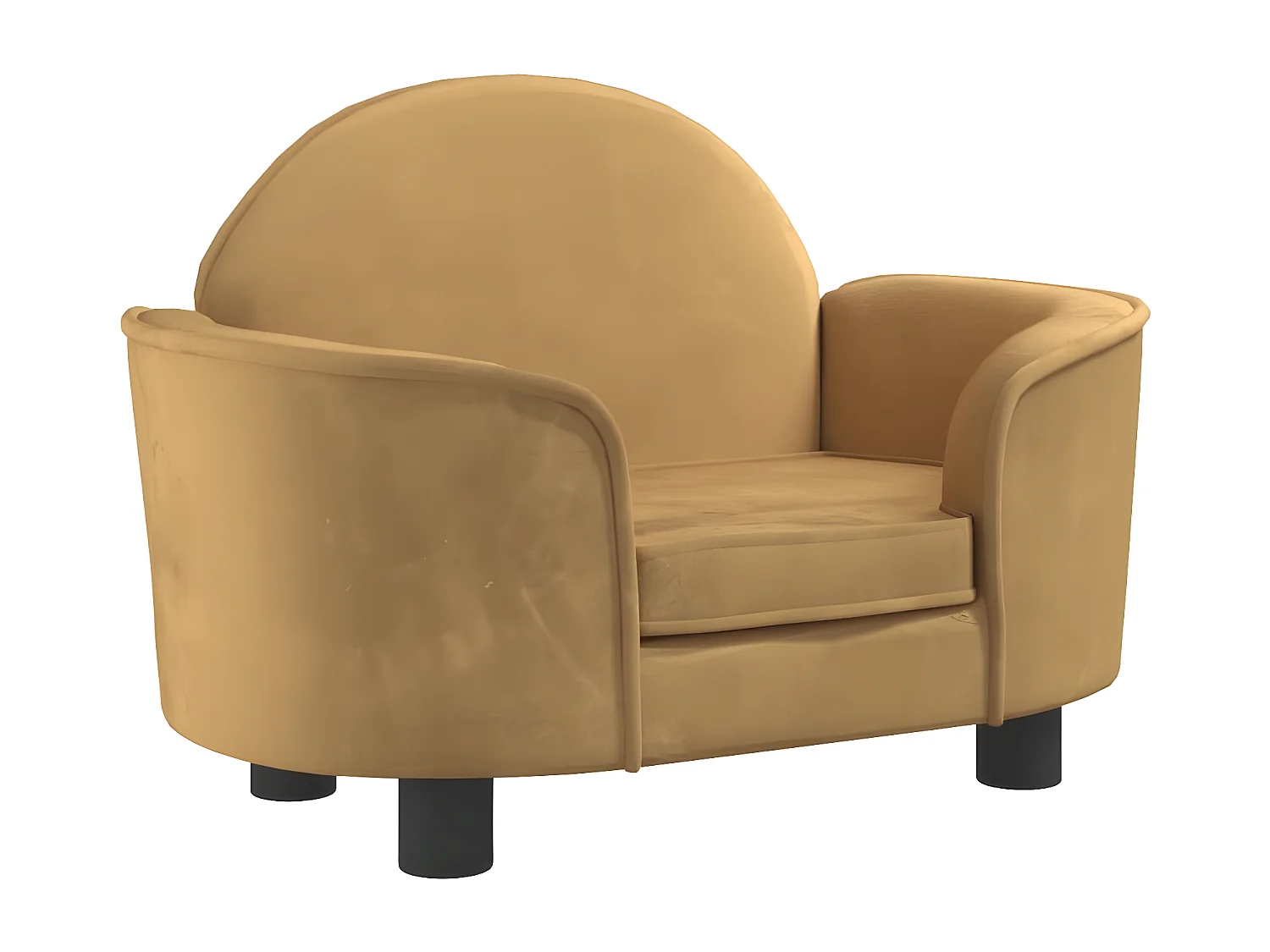 Cama para cães 66x40x45 cm veludo castanho PT686053