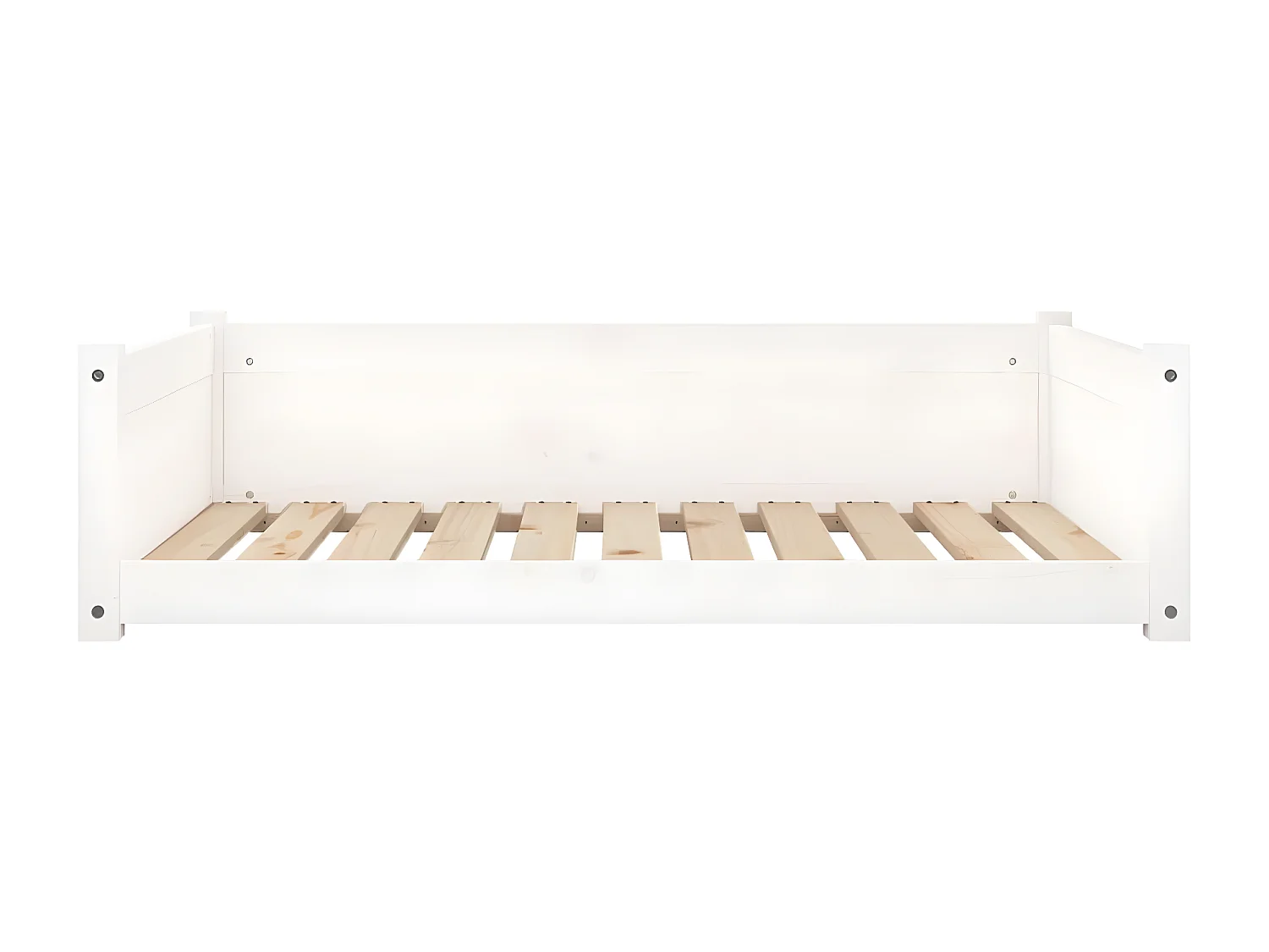 Cama para cães 95,5x65,5x28 cm madeira de pinho maciça branco PT363597