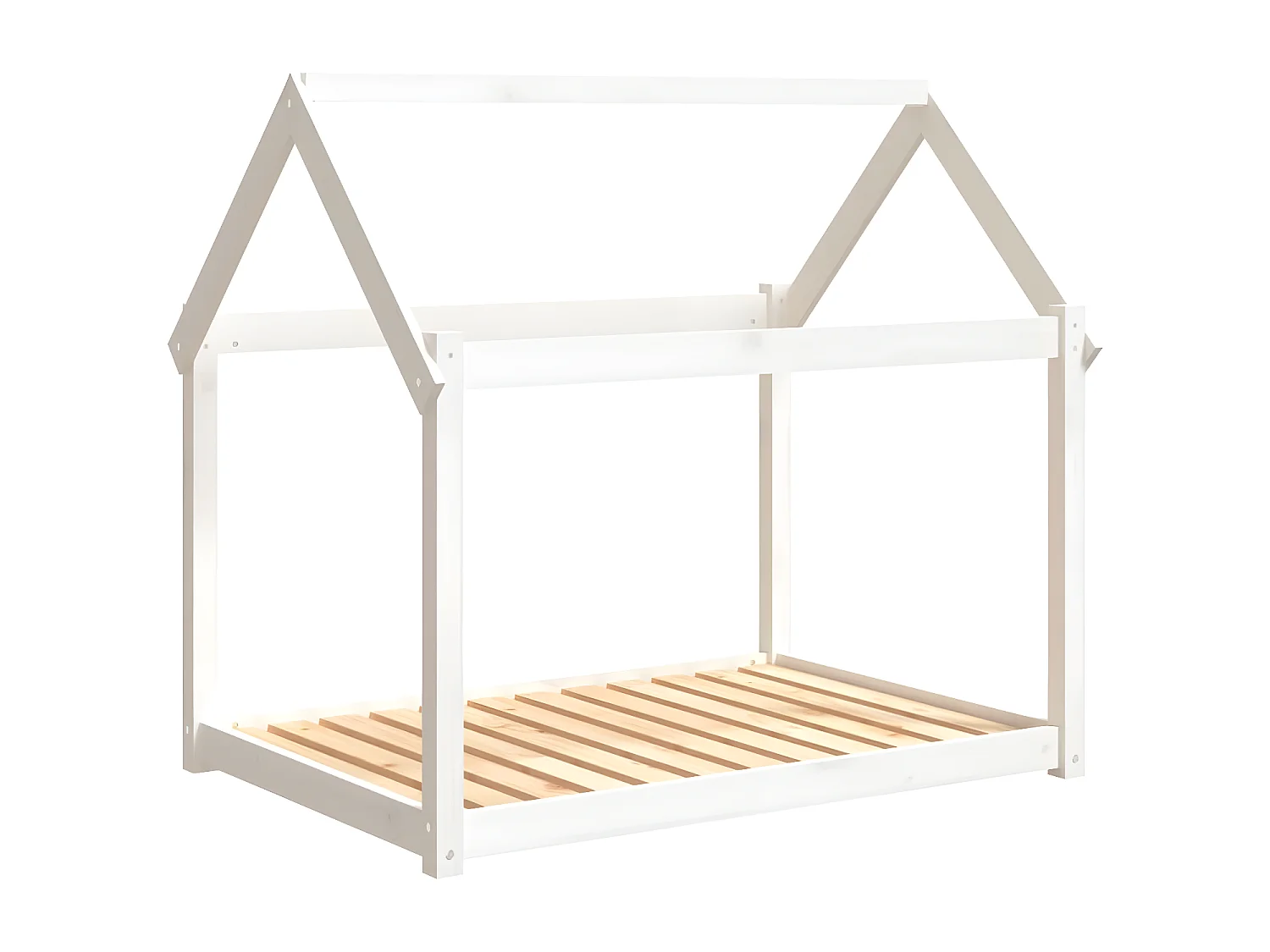 Canapé pour chien Blanc 111x80x100 cm Bois de pin solide RG3Q46359