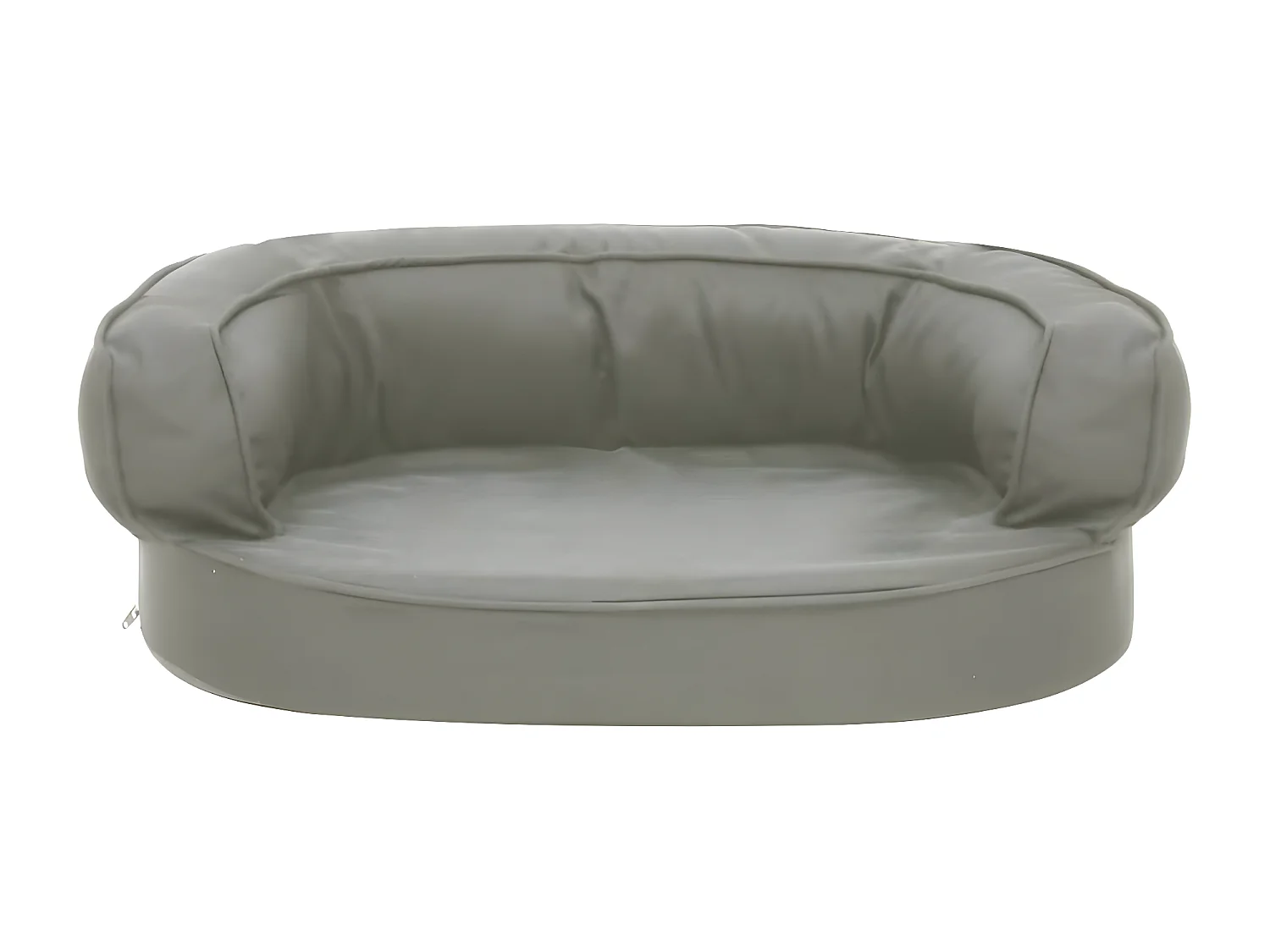 Colchón para cama de perro ergonómico aspecto lino gris 60x42cm ES101749