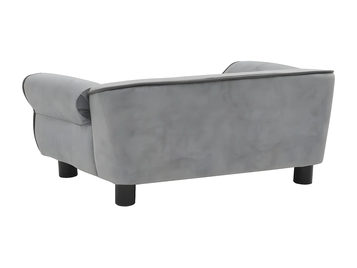 Canapé pour chien Gris 72x45x30 cm Peluche RG3Q38779