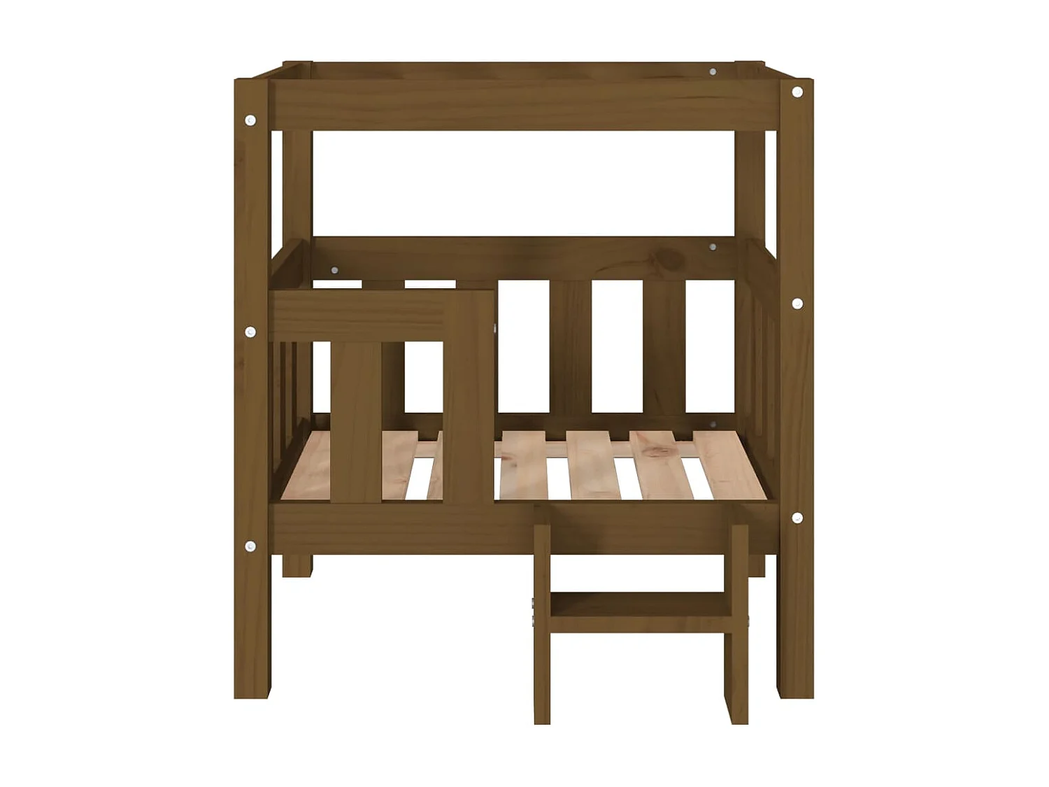 Cama para cães 65,5x43x70 cm pinho maciço castanho mel PT430932