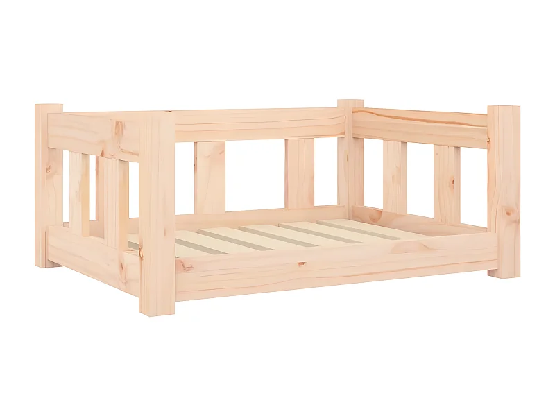 Canapé pour chien 65,5x50,5x28 cm Bois de pin solide RG3Q33982