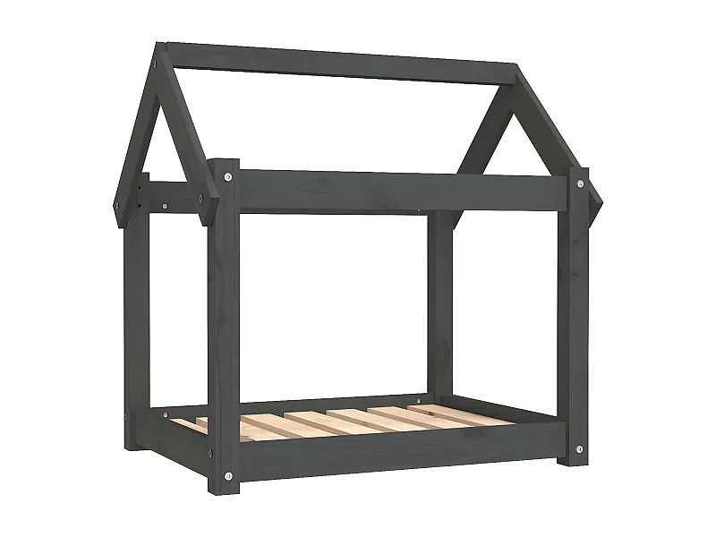 Canapé pour chien Gris 71x55x70 cm Bois de pin solide RG3Q98152