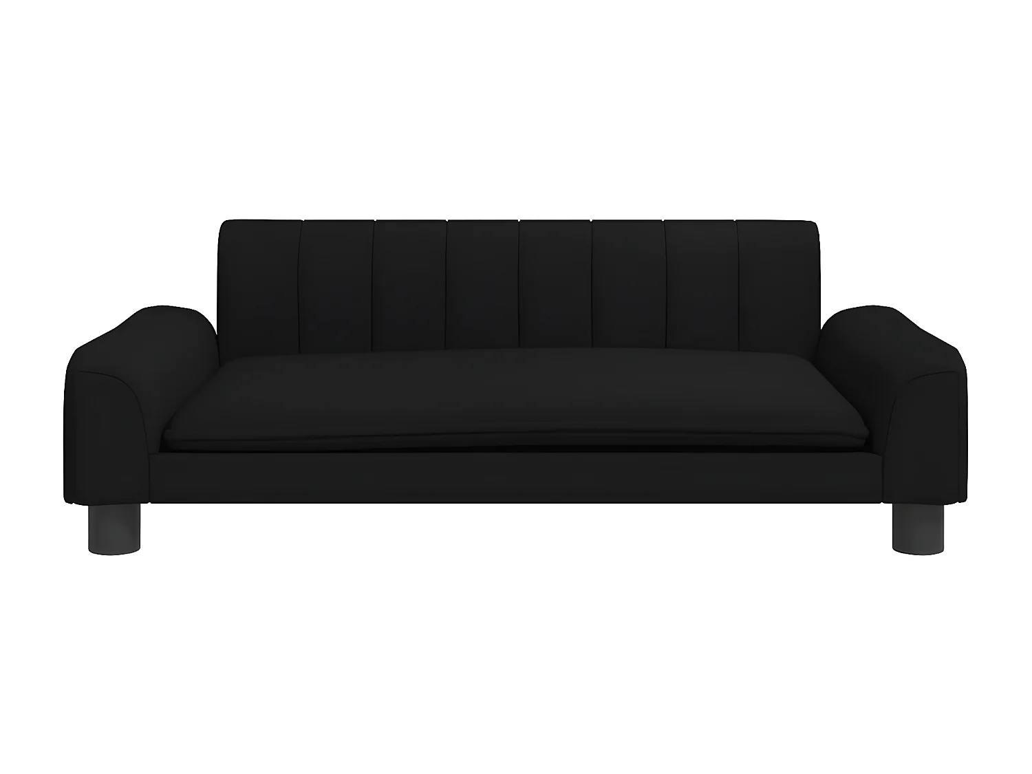 Cama para cães 90x53x30 cm tecido preto PT647066