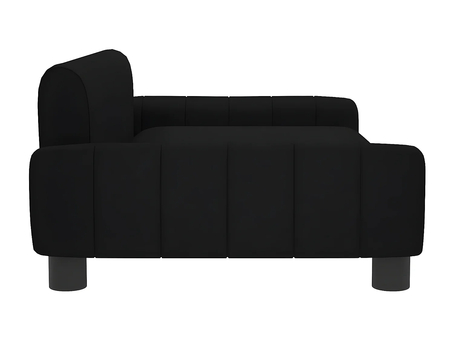 Cama para cães 90x53x30 cm tecido preto PT647066