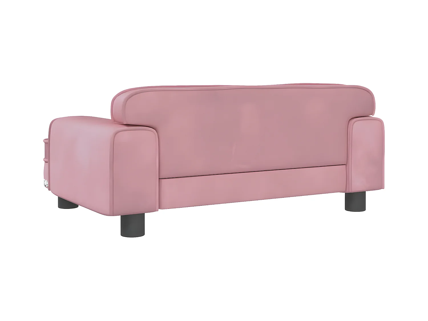 Cama para perros de terciopelo rosa 70x45x30 cm ES325496