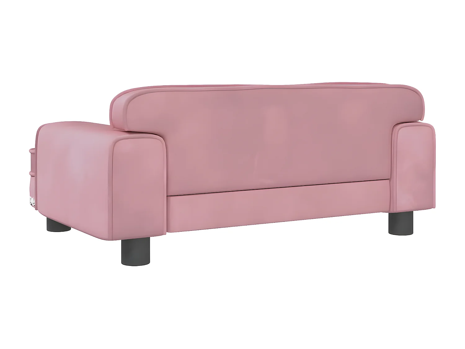 Canapé pour chien rose 70x45x30 cm velours RG3Q24473