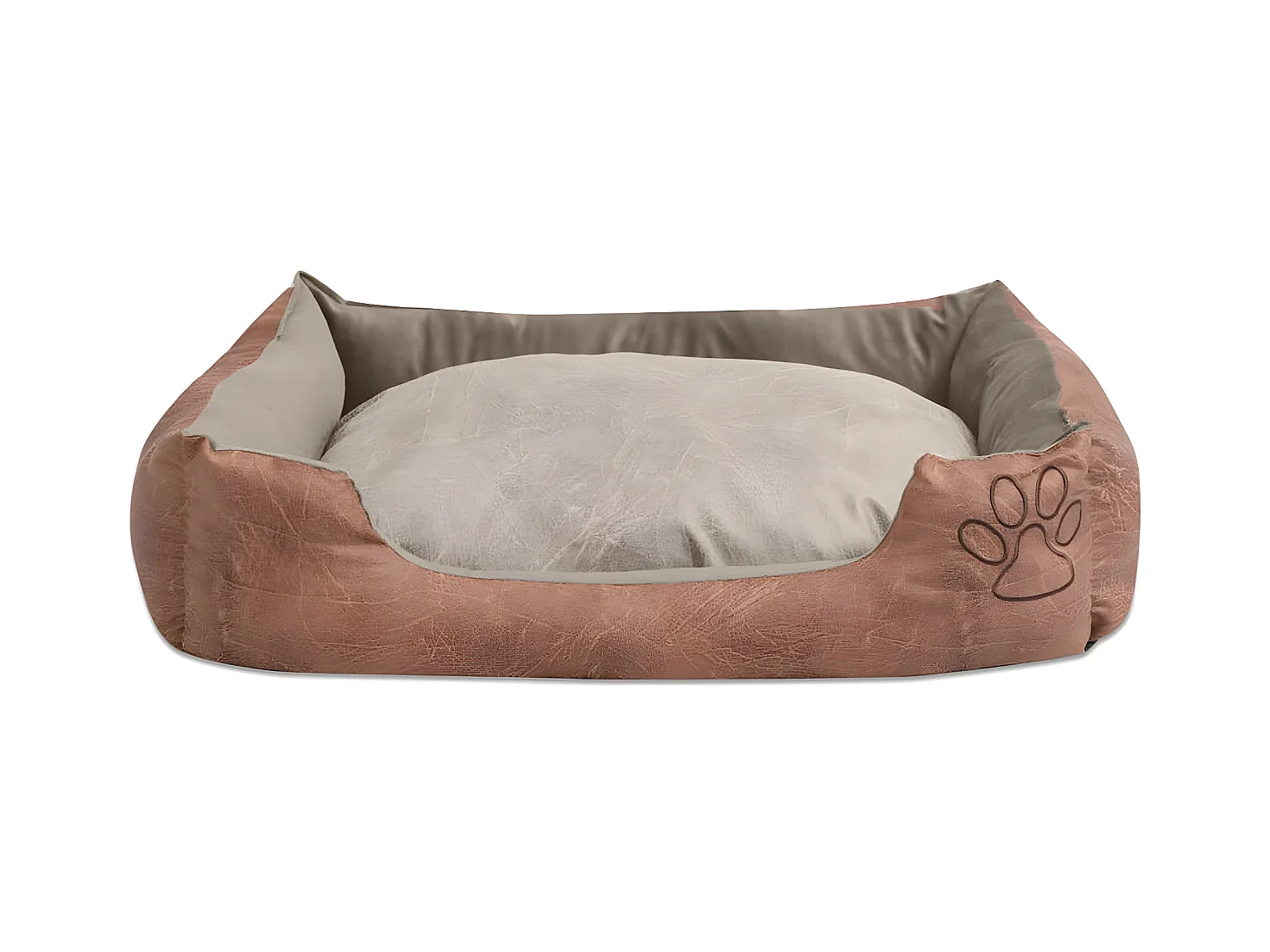 Canapé pour chiens avec coussin Cuir artificiel PU Taille XL Beige RG3Q83134