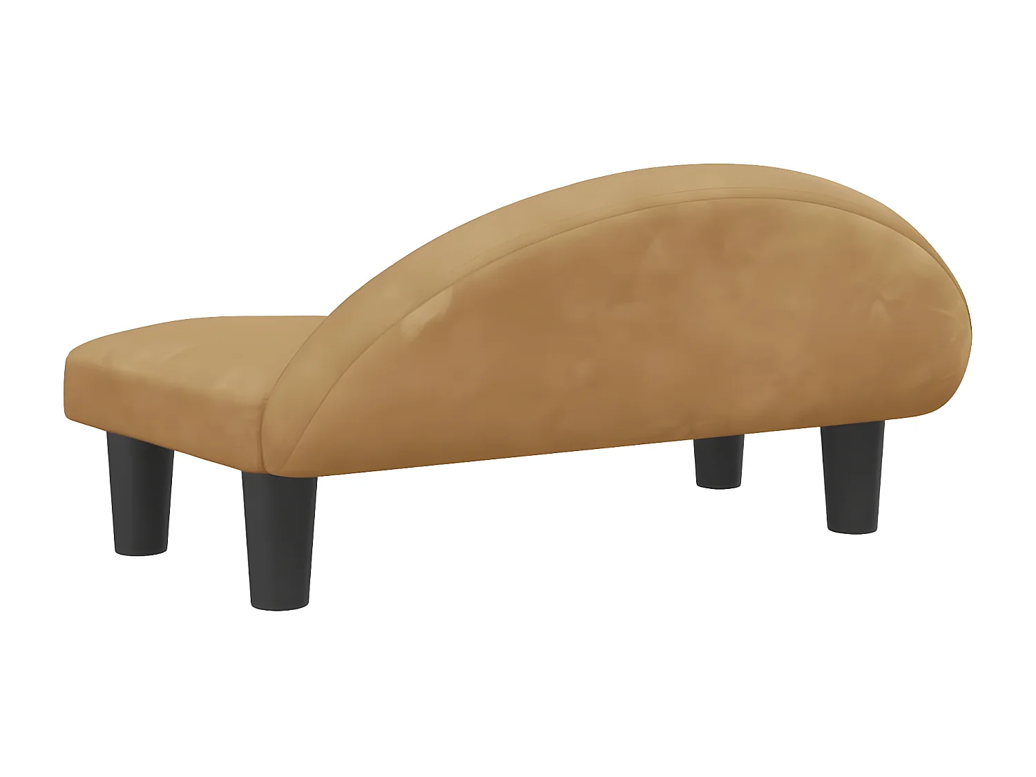 Cama para cães 70x52x30 cm veludo castanho PT547518