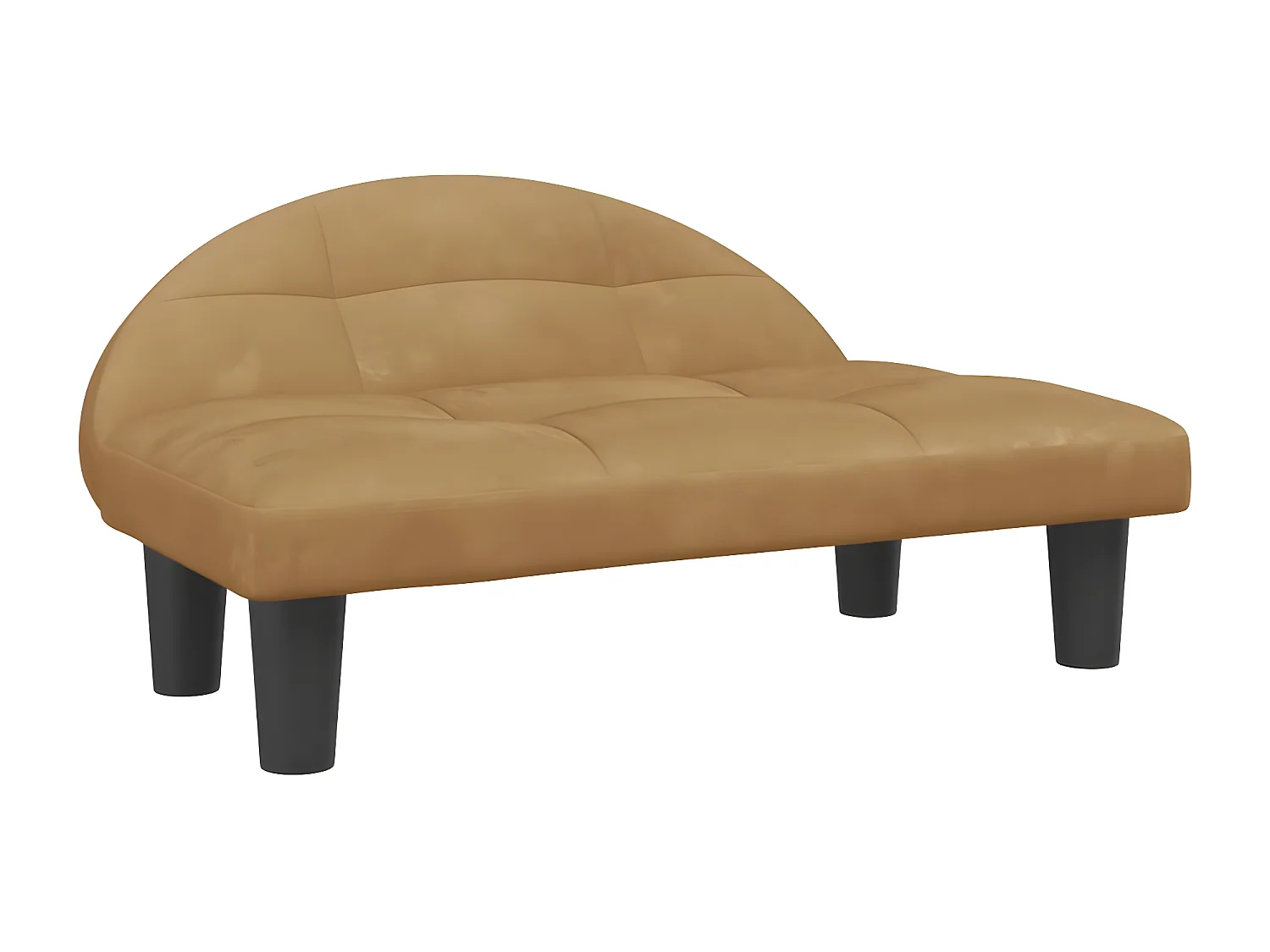 Cama para cães 70x52x30 cm veludo castanho PT547518