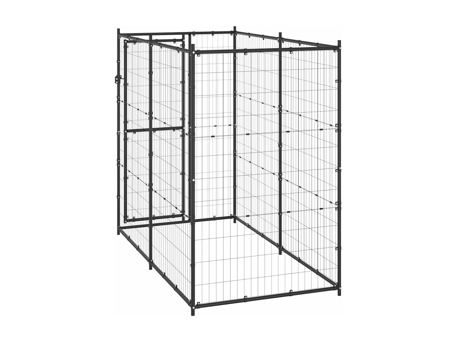 Canil de exterior 110x220x180 cm aço PT989211
