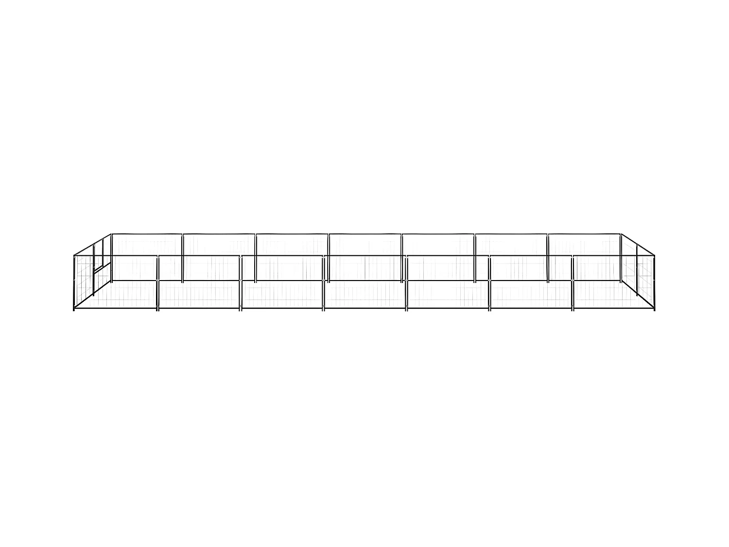 Chenil Noir 14 m² Acier RG3Q71872