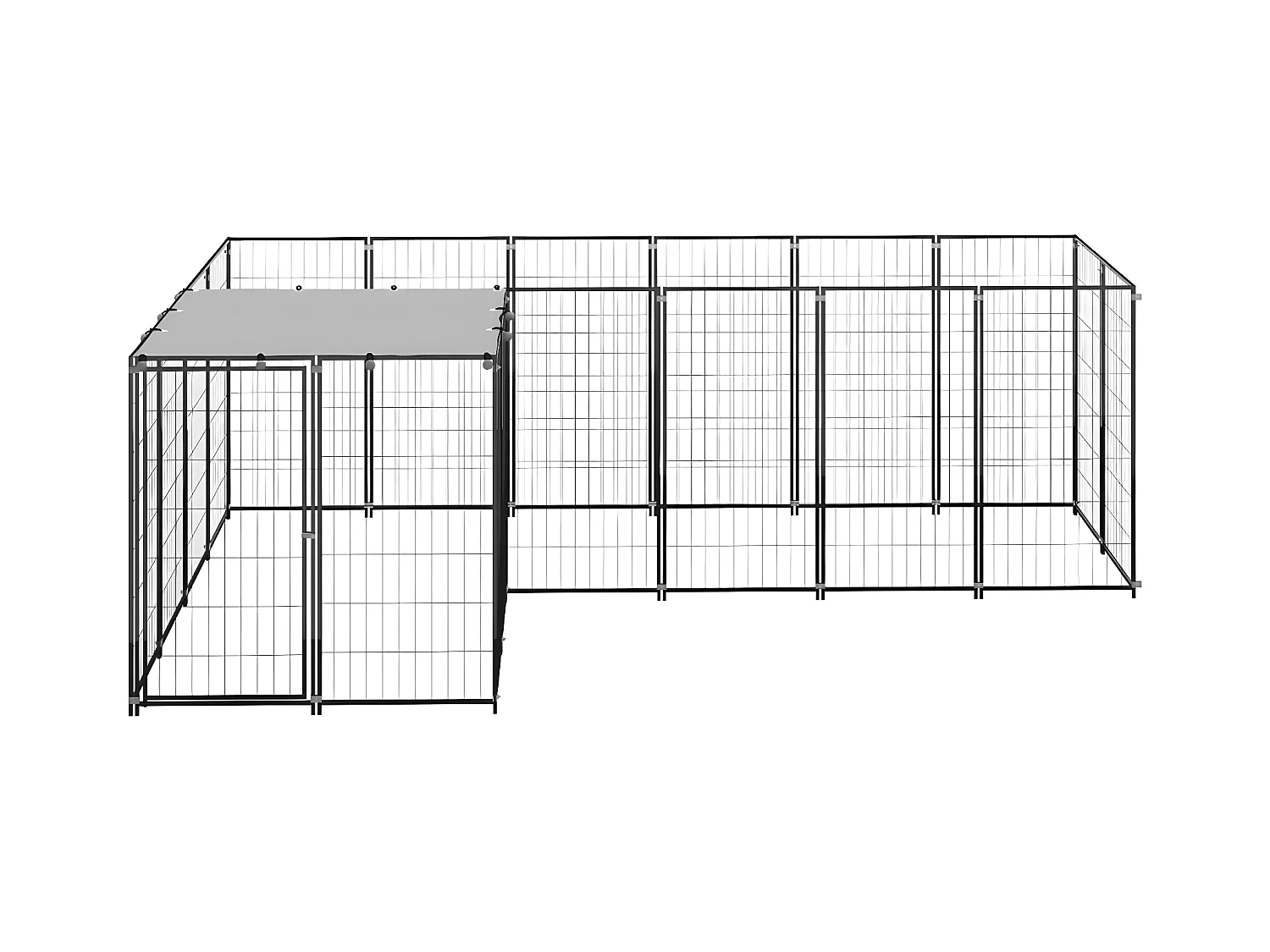 Chenil Noir 4,84 m² Acier RG3Q96975