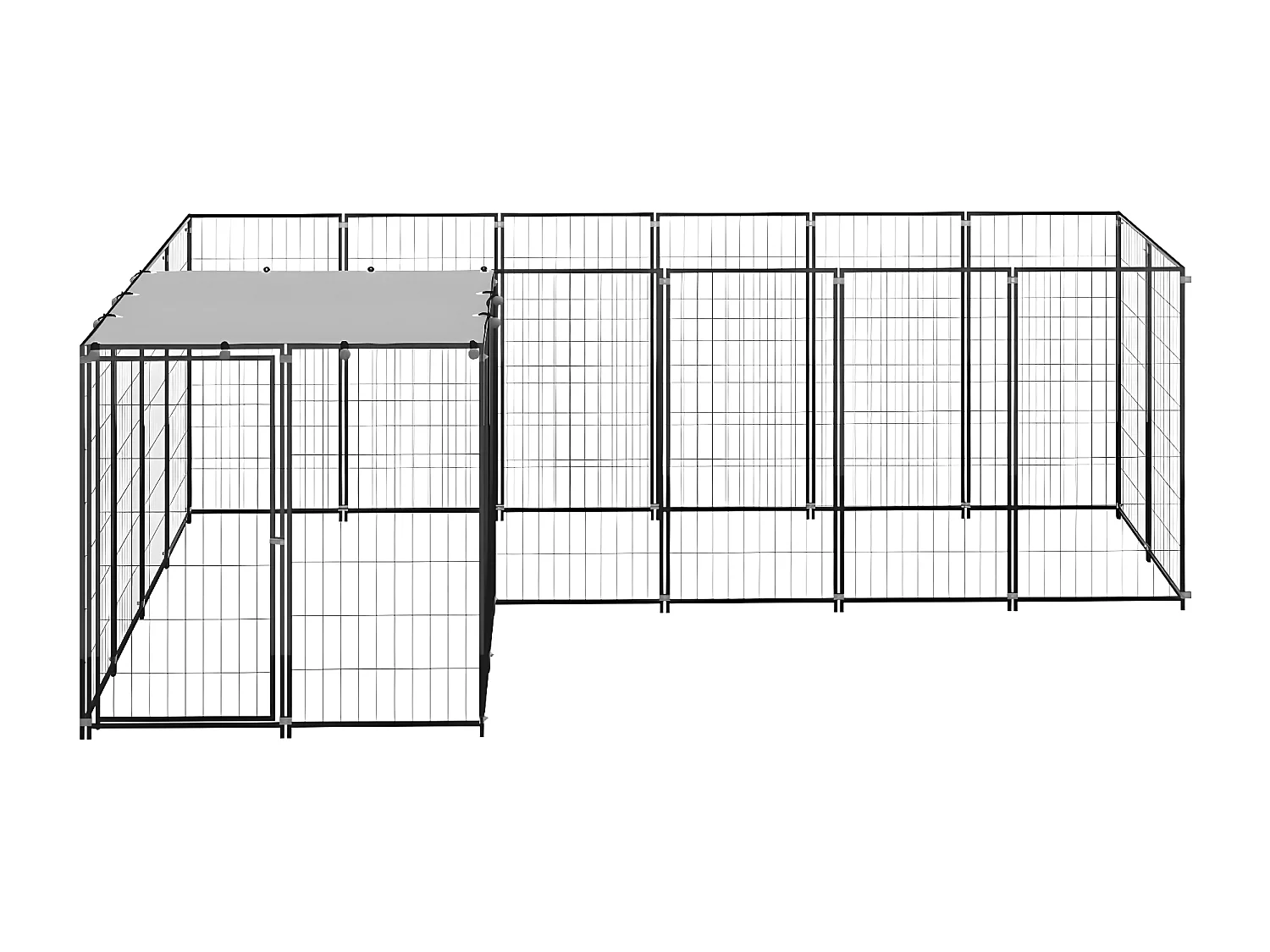 Chenil Noir 4,84 m² Acier RG3Q96975