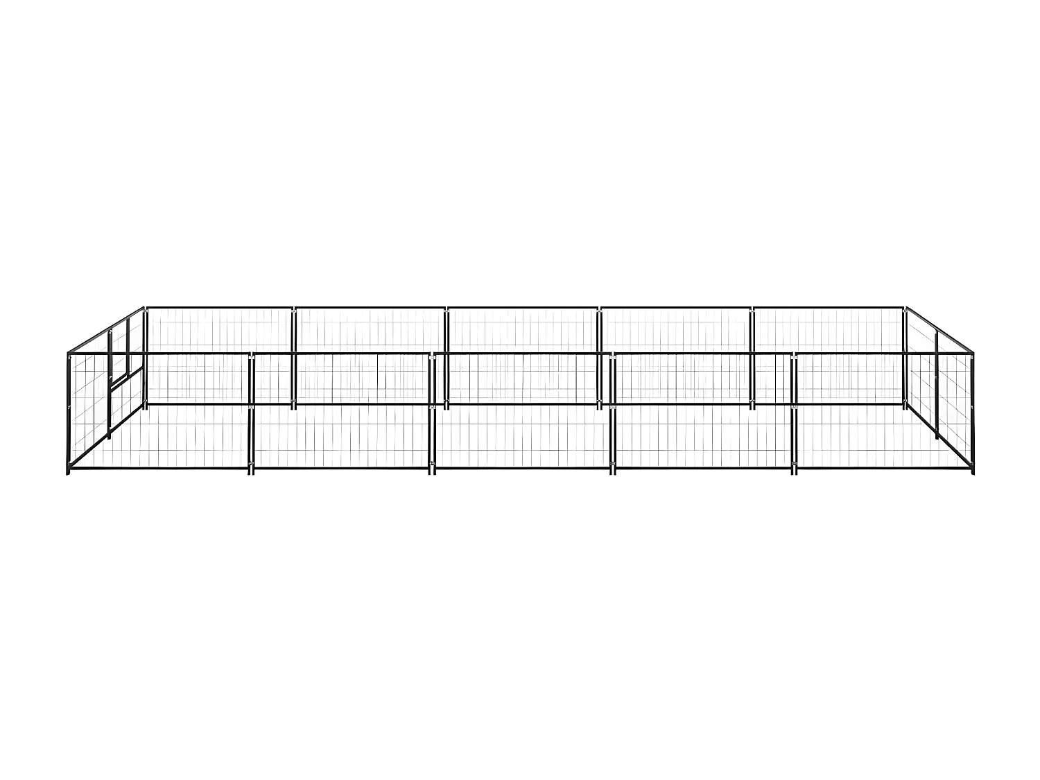 Chenil Noir 10 m² Acier RG3Q26969