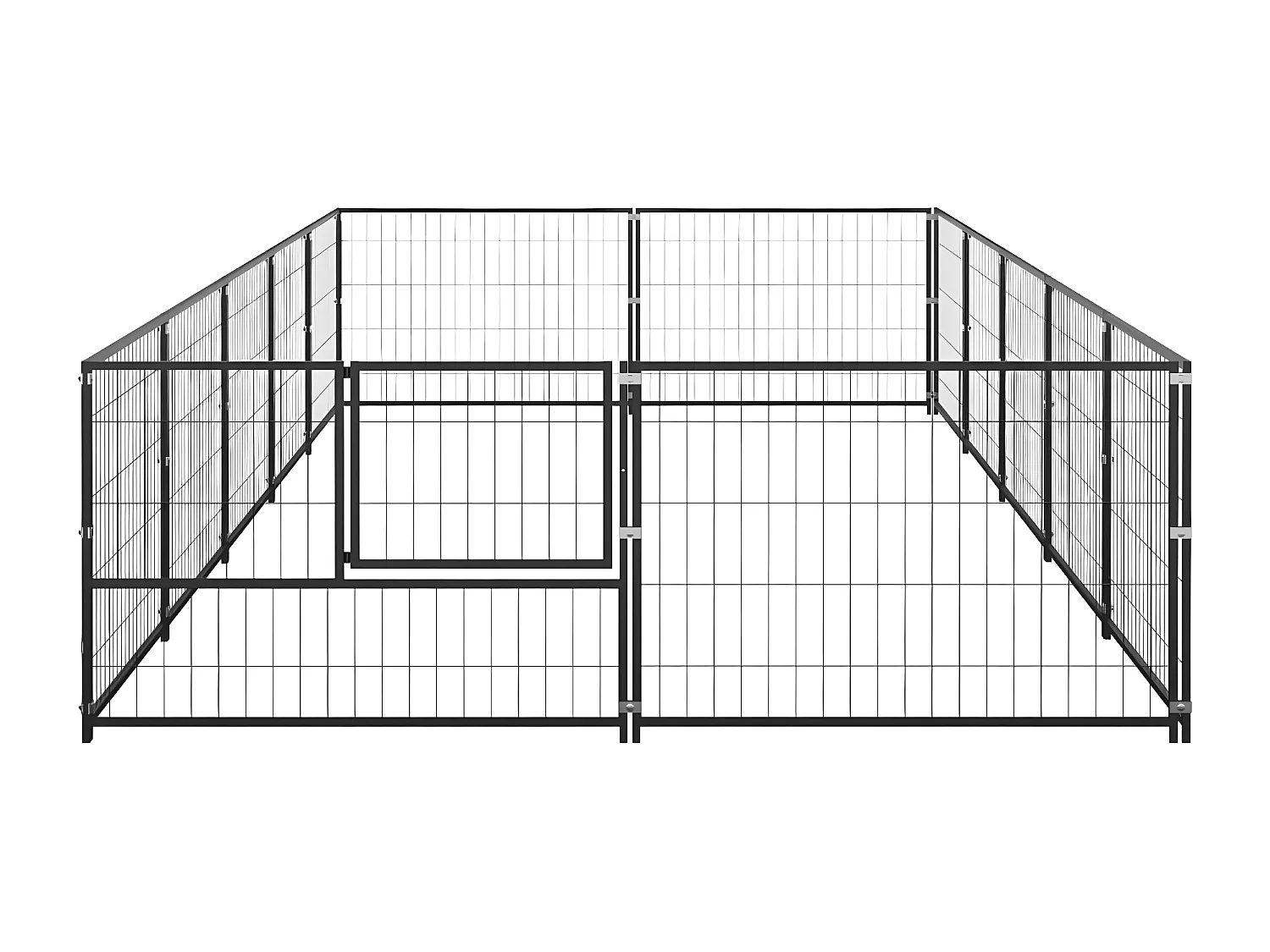 Chenil Noir 10 m² Acier RG3Q26969