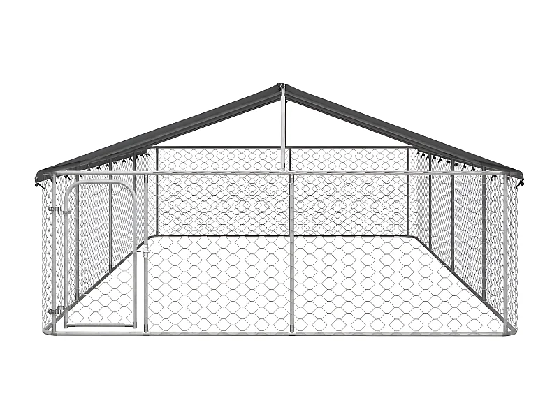Chenil extérieur avec toit 600x300x150 cm RG3Q49267