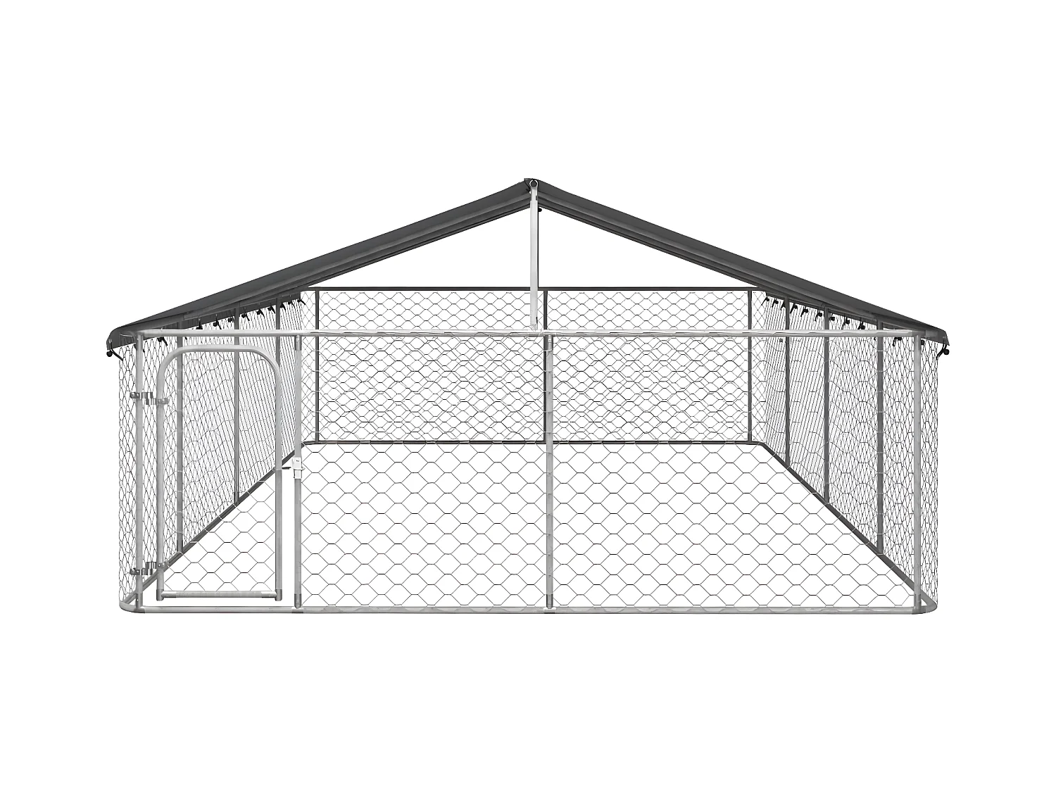Chenil extérieur avec toit 600x300x150 cm RG3Q49267