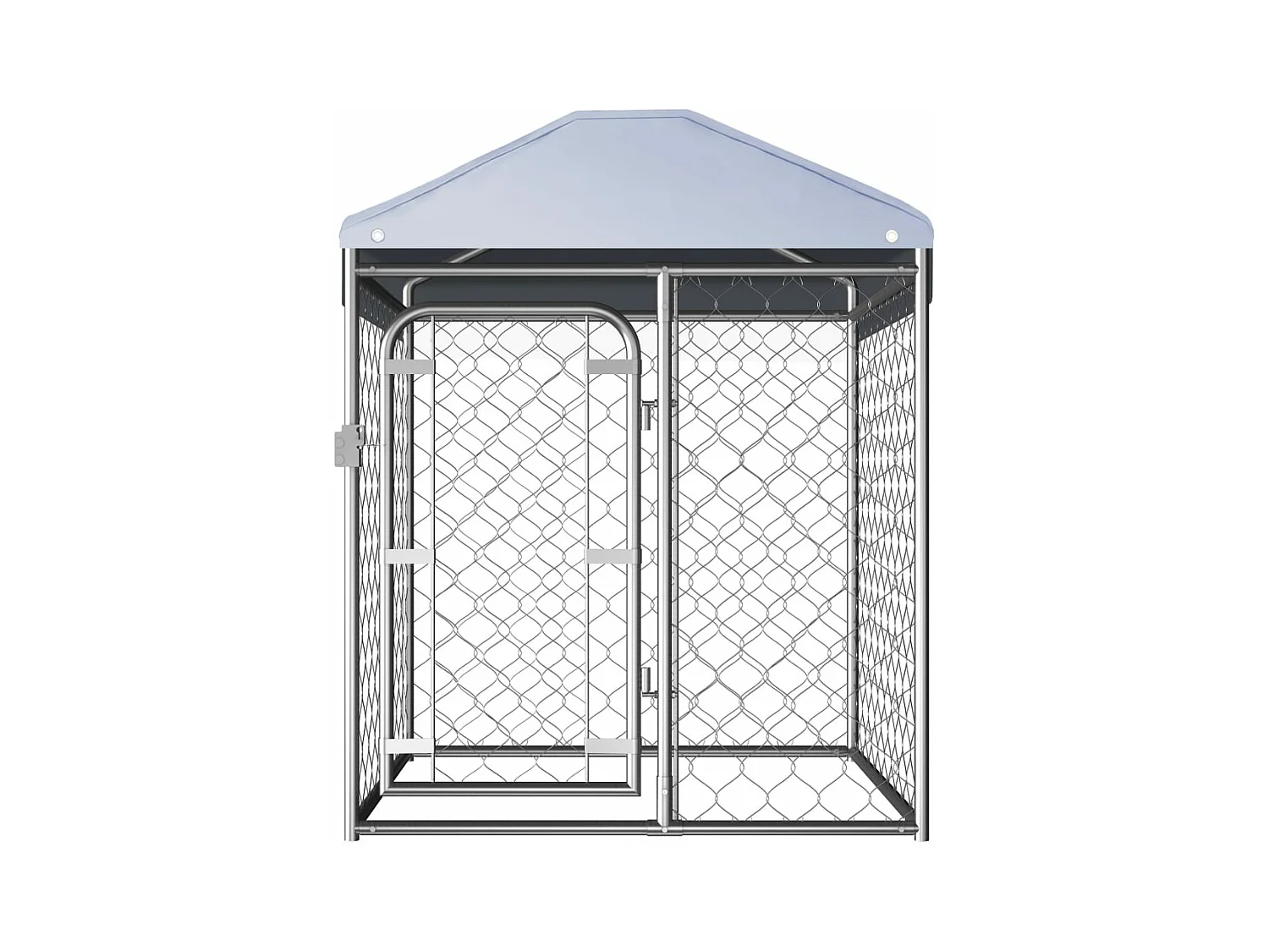 Chenil extérieur avec toit 100 x 100 x 125 cm RG3Q82517