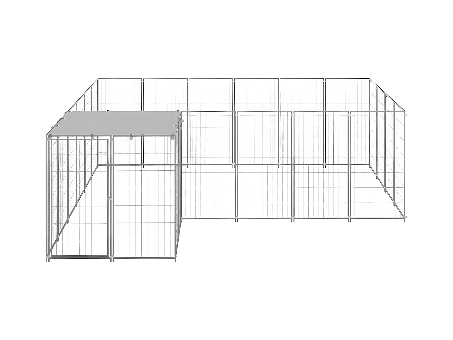 Chenil Argenté 8,47 m² Acier RG3Q94811
