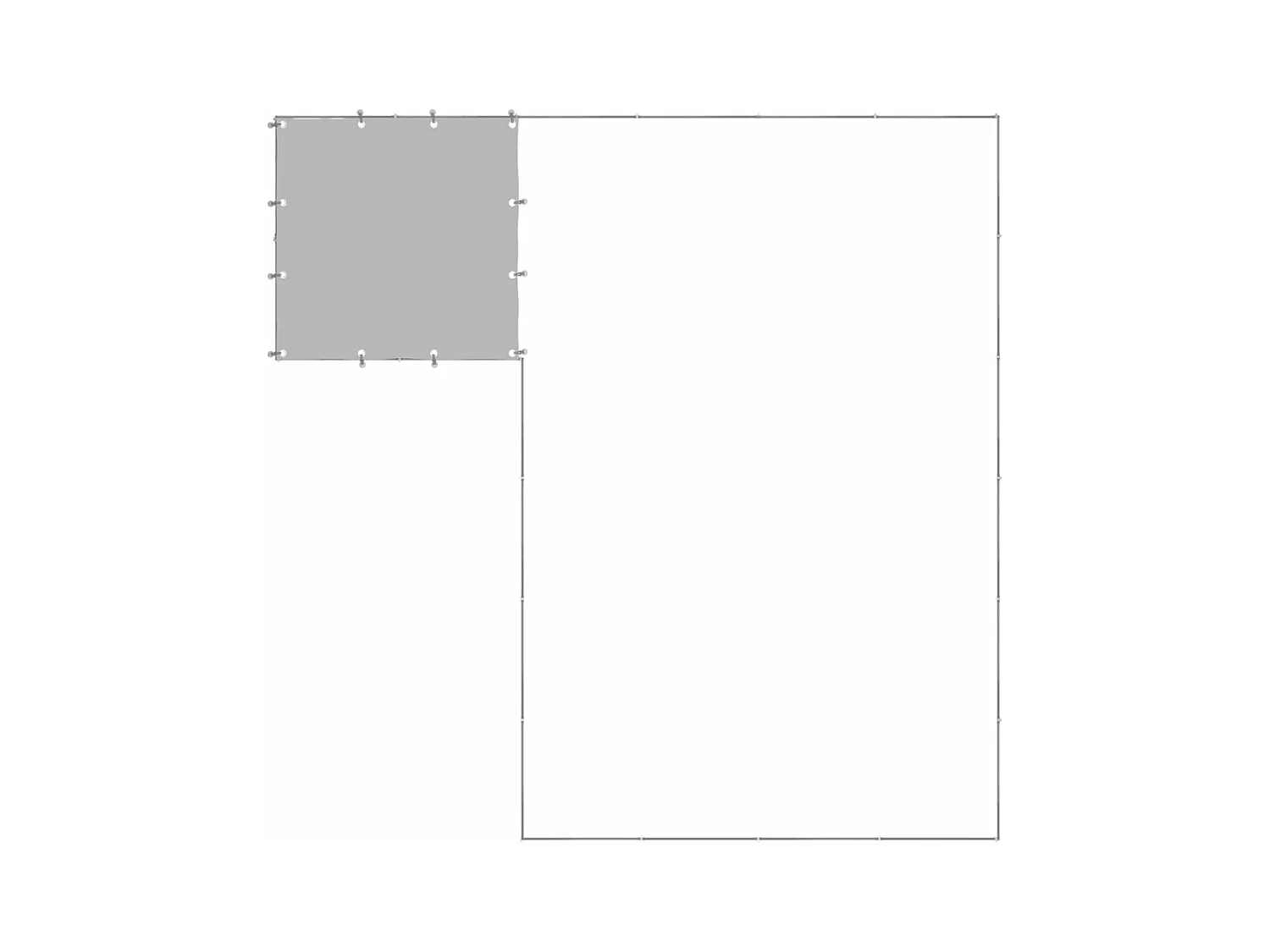 Hondenkennel 8,47 m² staal zilverkleurig NL121496