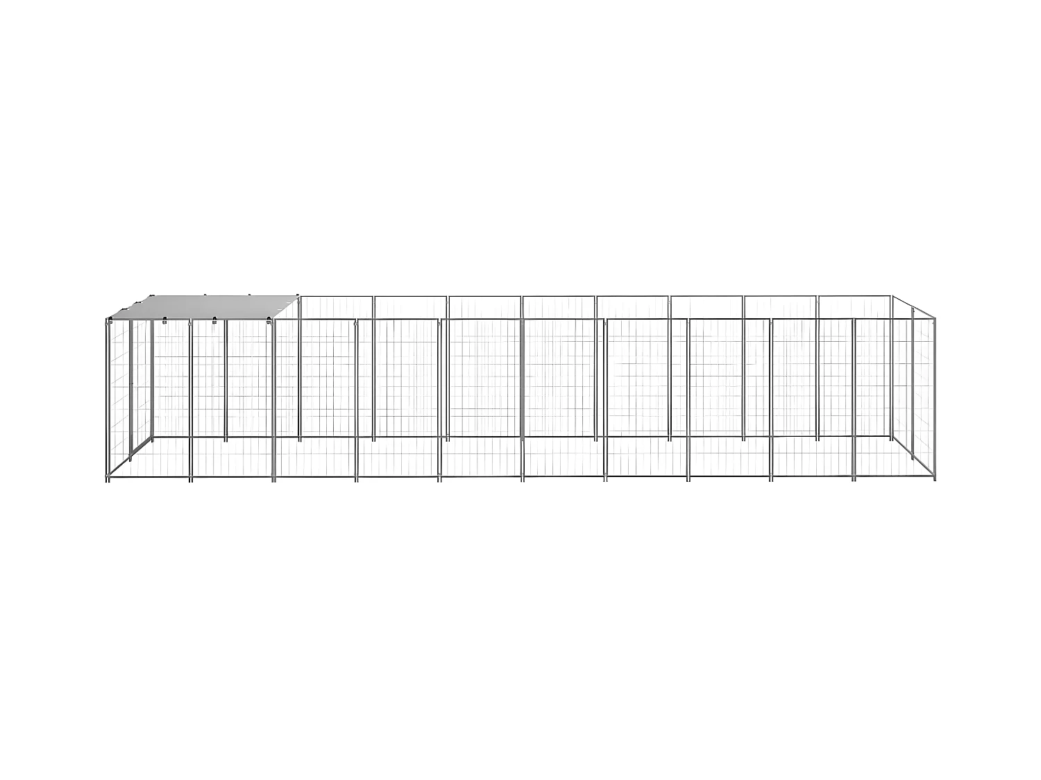 Chenil Argenté 6,05 m² Acier RG3Q18561