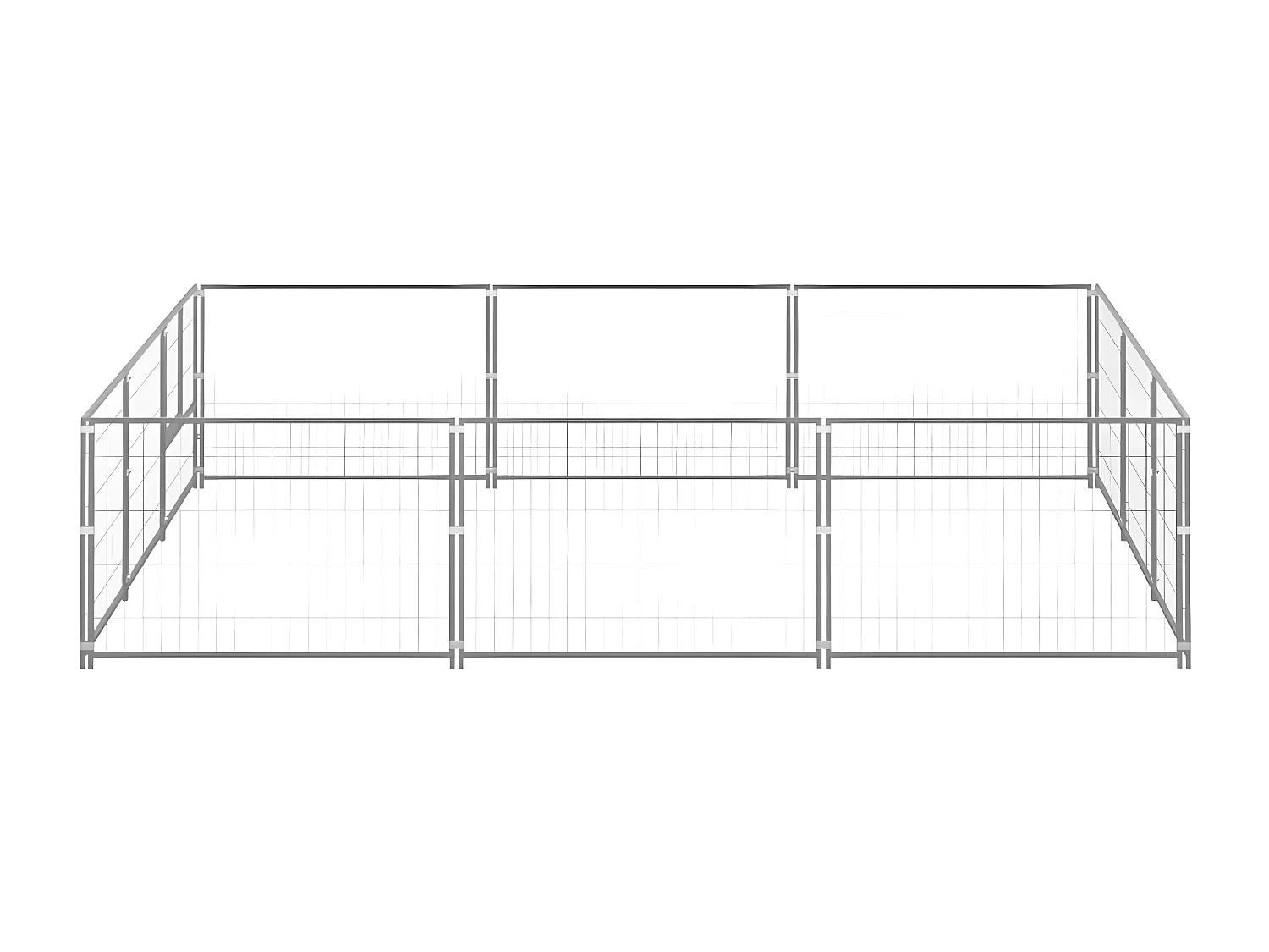 Chenil Argenté 9 m² Acier RG3Q47979