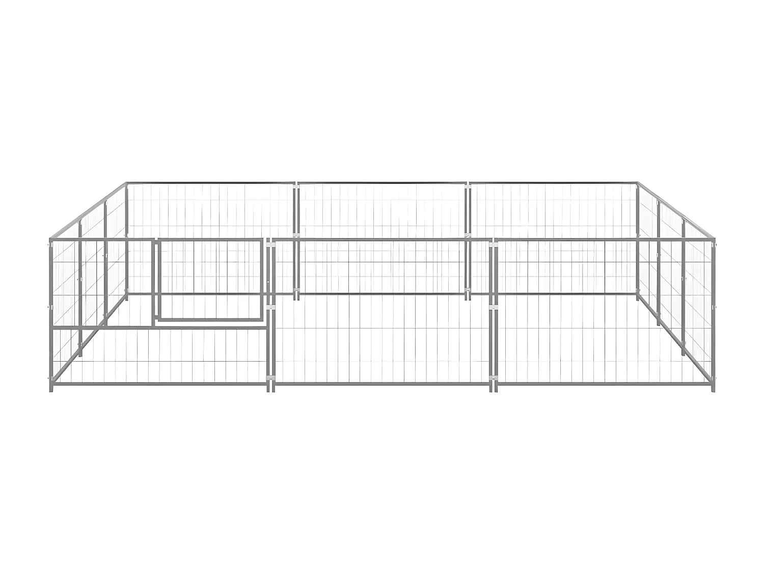 Chenil Argenté 9 m² Acier RG3Q47979