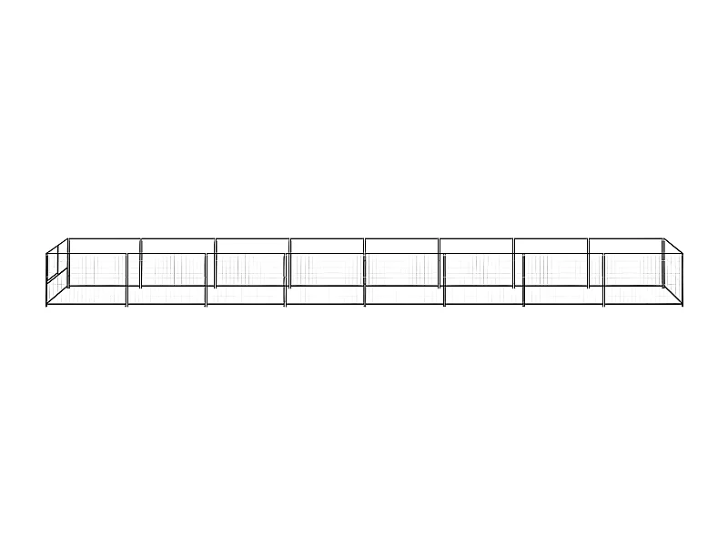 Perrera acero 8 m² negra ES892089