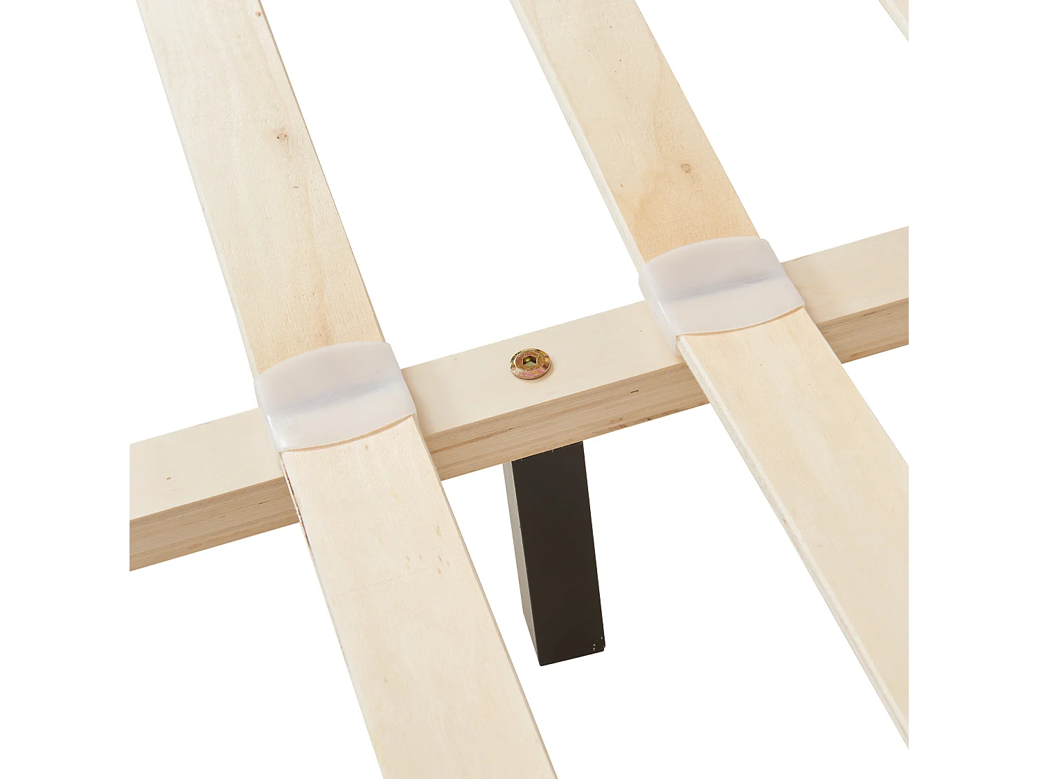 Lit Double Rembourré Albacete Sommier à Lattes Simili 160 x 200 cm Blanc Corium