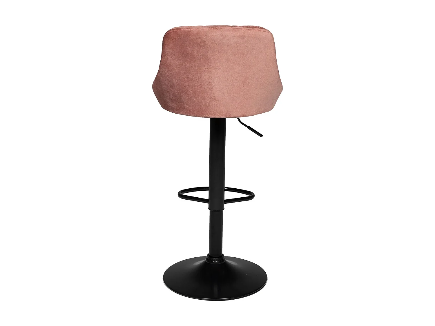 Lot de 2 tabourets de bar en velours rose ROBIN - HAPPY GARDEN