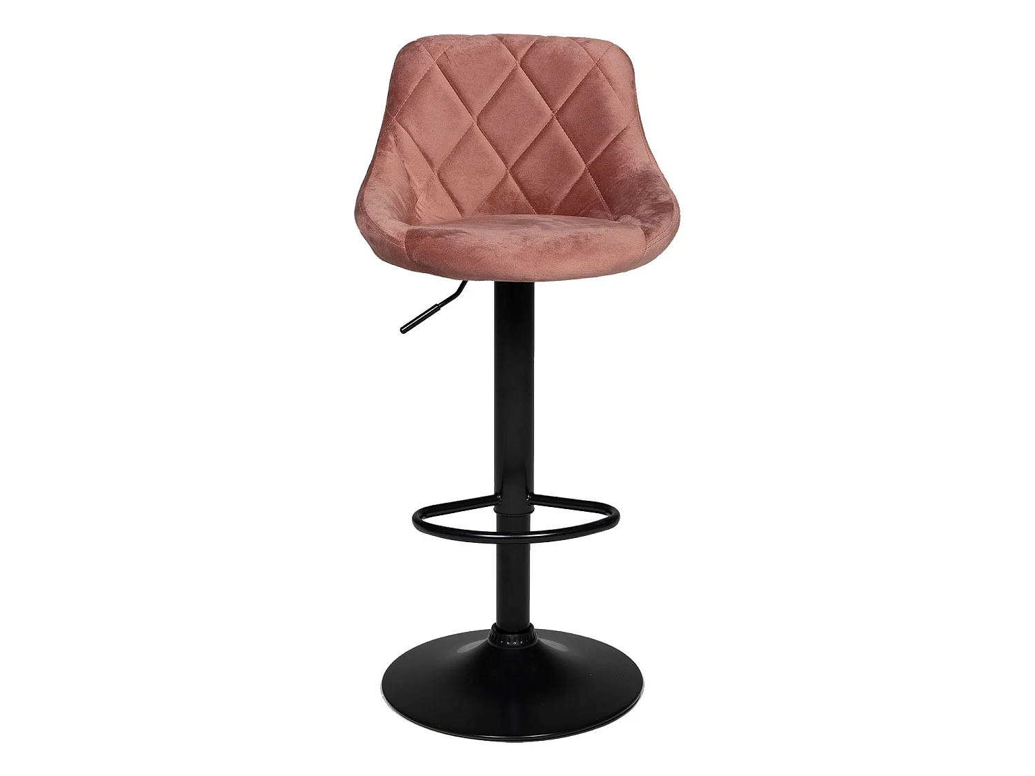 Pack de 2 taburetes de bar de terciopelo rosa ROBIN