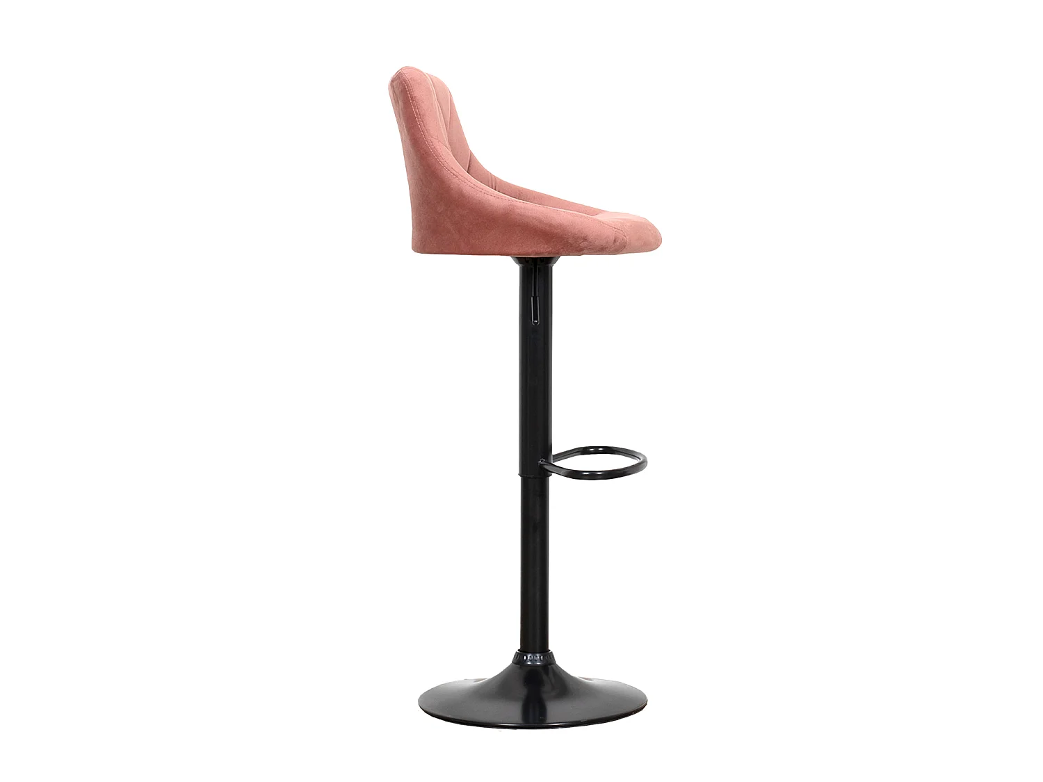 Pack de 2 taburetes de bar de terciopelo rosa ROBIN