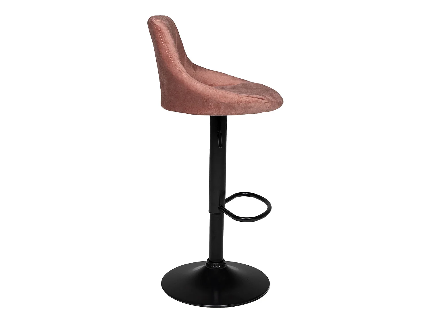 Pack de 2 taburetes de bar de terciopelo rosa ROBIN