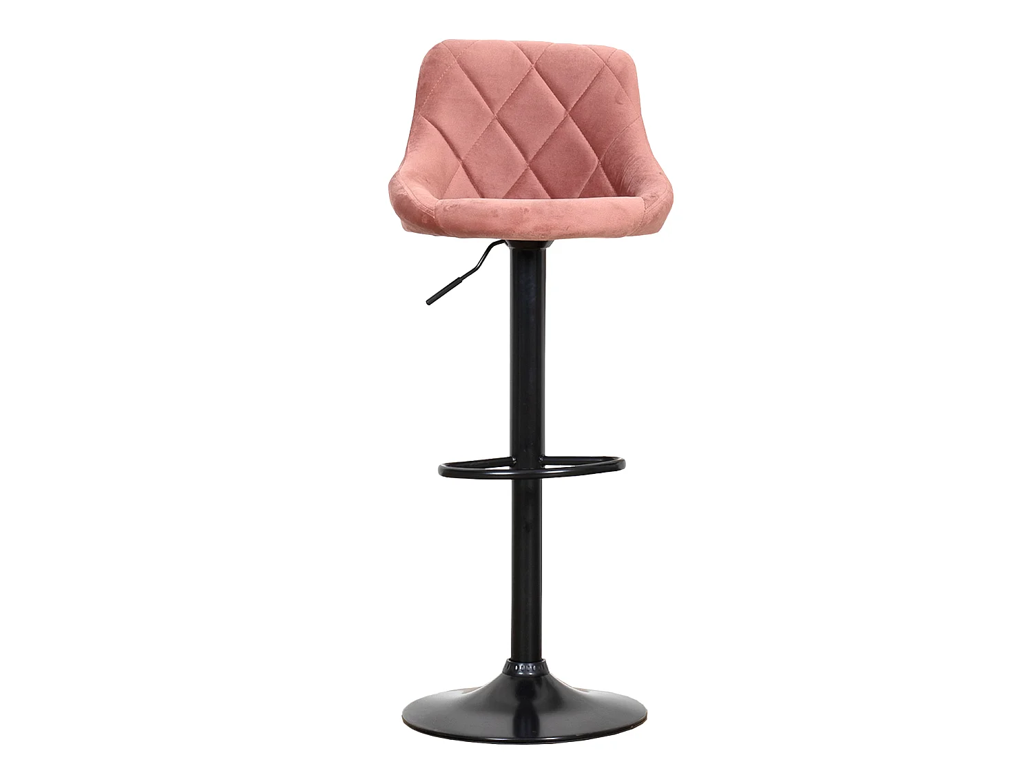 Pack de 2 taburetes de bar de terciopelo rosa ROBIN