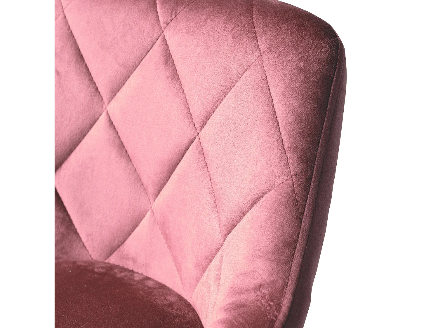 Pack de 2 taburetes de bar de terciopelo rosa ROBIN