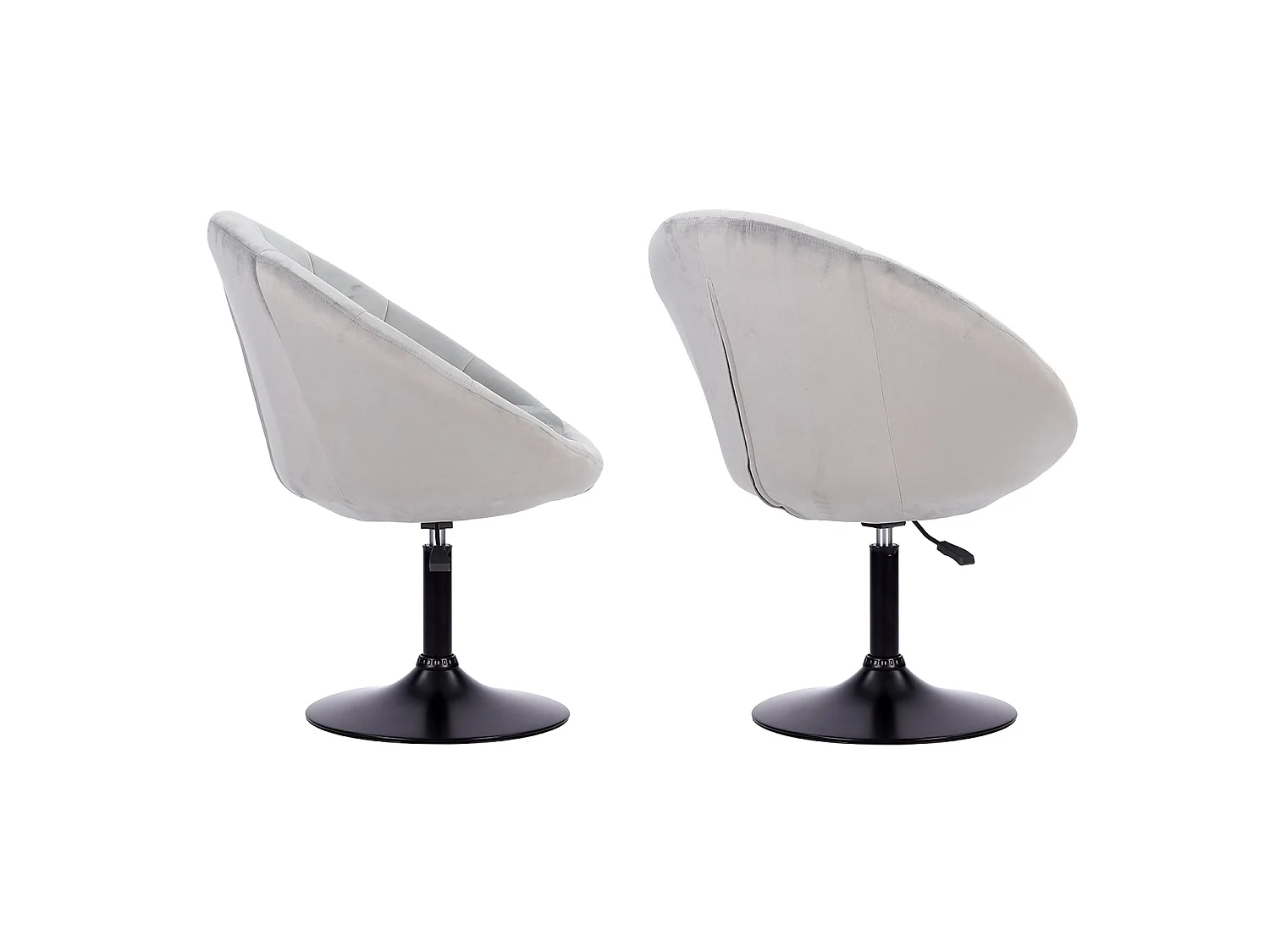 Banco de barra de veludo cinzento EDGAR