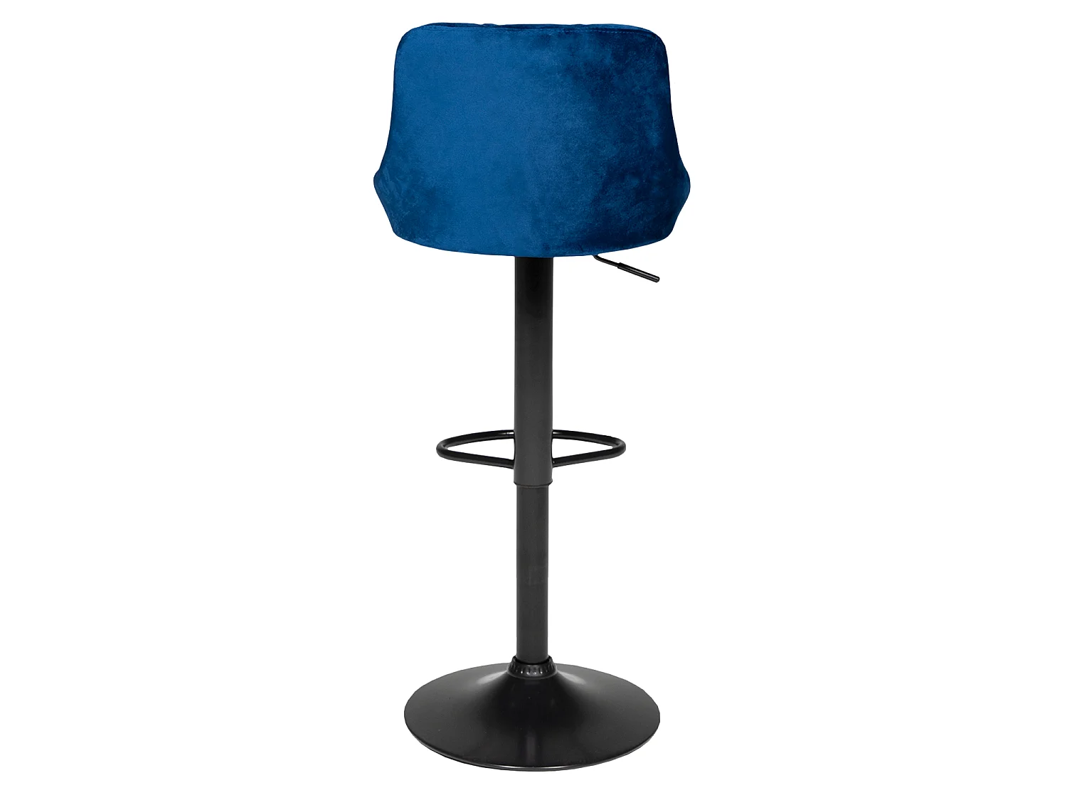 Set van 2 blauw fluwelen barkrukken ROBIN