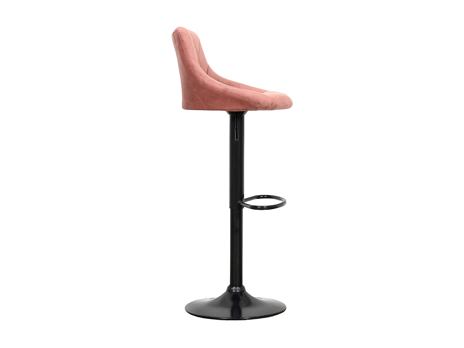 Taburete de bar de terciopelo rosa ROBIN