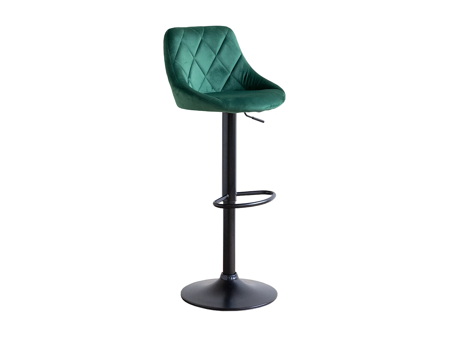 Tabouret de bar en velours vert ROBIN - HAPPY GARDEN