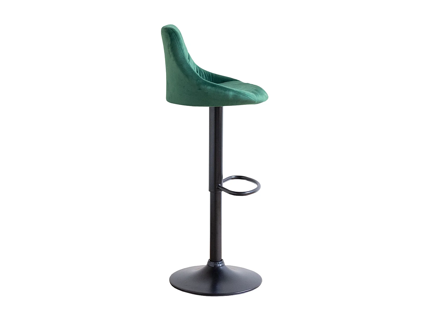 Tabouret de bar en velours vert ROBIN - HAPPY GARDEN