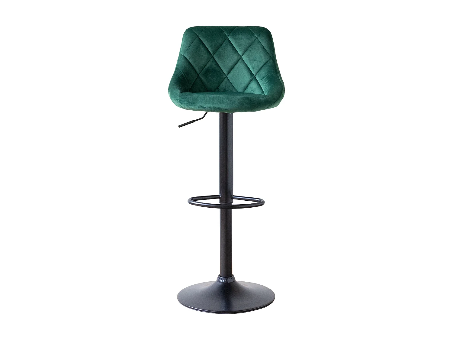 Tabouret de bar en velours vert ROBIN - HAPPY GARDEN