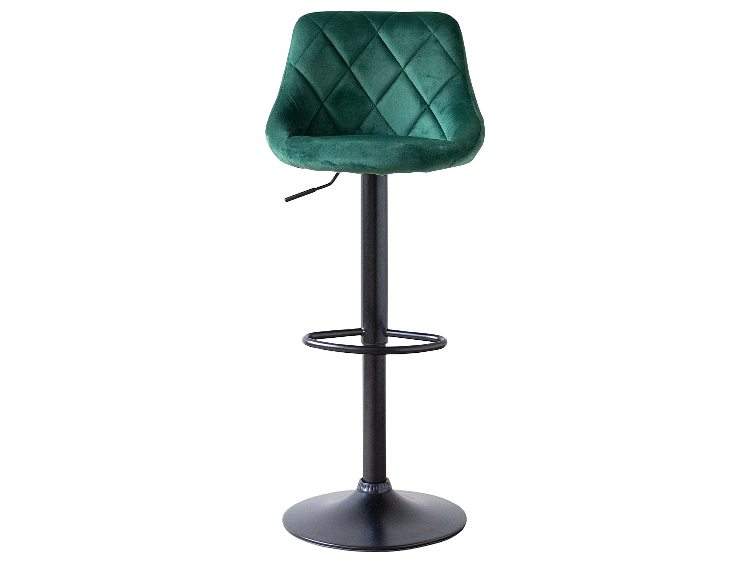 Tabouret de bar en velours vert ROBIN - HAPPY GARDEN